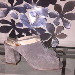 NWT Vince Camuto Genuine Suede Mules!